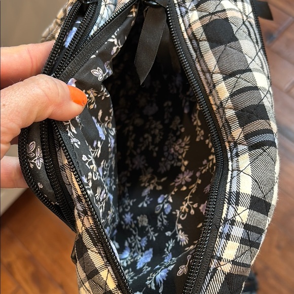 NWOT Vera Bradley Iconic Mini Sling Backpack Belt Bag - Cozy Plaid Neutral - Picture 7 of 7